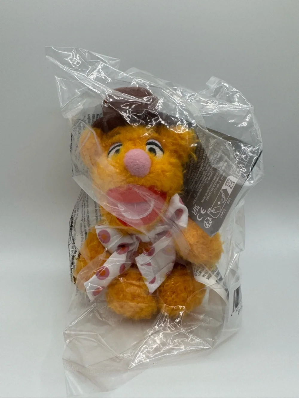 New! Fozzie Bear Plush Keychain Bag Charm – The Muppets – 6'' - Picture 5 of 6